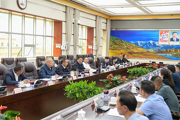 洛桑江村与列席常委会会议的自治区人大代表和县级人大常委会负责同志座谈